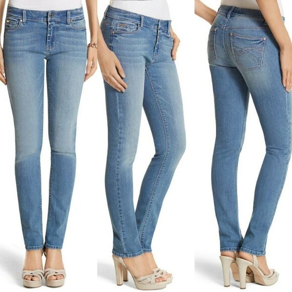 White House Black Market SAINT HONORE Slim Ankle Jean sz 0R - Picture 1 of 10